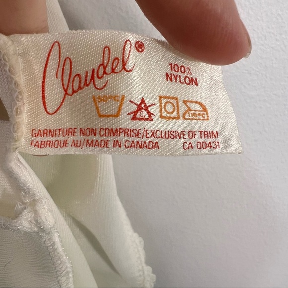 Vintage 70s 80s cream pure nylon lace detail old money camisole tank top 36 - Picture 12 of 14